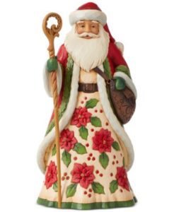 papa noel de porcelana decoración de navidad