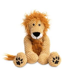 peluche de leon en lana