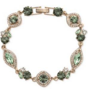 Pulsera flexible de piedra y cristal