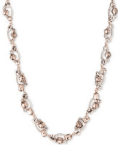 Givenchy Collar llamativo con cristales en tono dorado