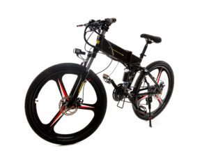 bicicleta negra de cambios