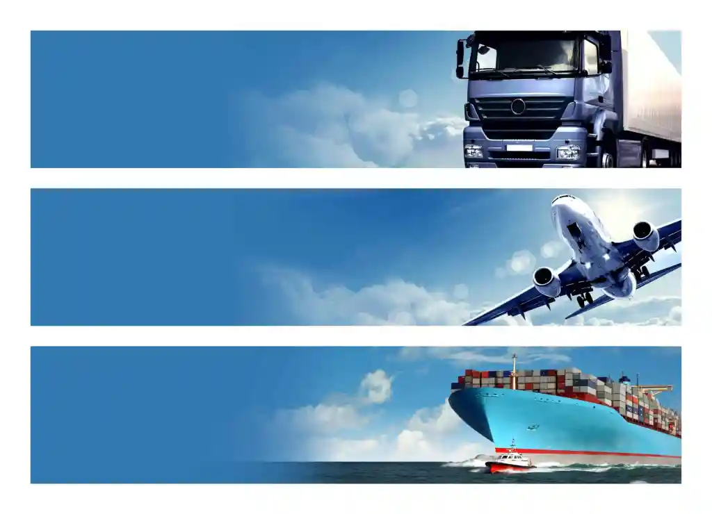 imagenes de un camion, avión y barco