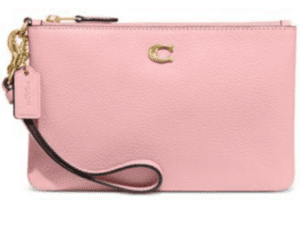 cartera COACH color rosado