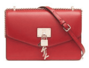 DKNY Bolso cruzado color rojo